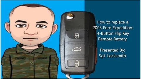 How to replace a 2003 Ford Expedition 4 Button Flip Key Remote Battery