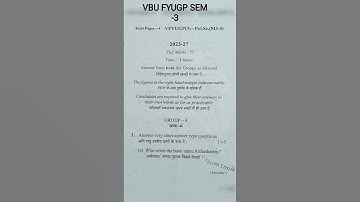 #ug-Sem-3 political science question paper (MJ-4) session 2023-27 VBU HAZARIBAGH