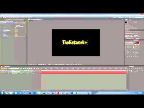 After Effects CS5 - How to Make Scribble Text