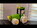 Tractor Diaper Cake / Baby Shower / DIY TARTA DE PAÑALES (Tutorial)