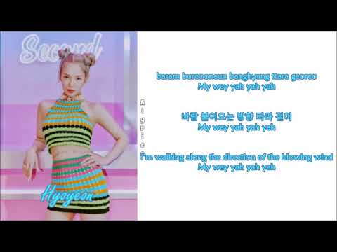 Hyoyeon (효연) - Second (ft. BIBI) (Rom-Han-Eng Lyrics) Color & Picture Coded