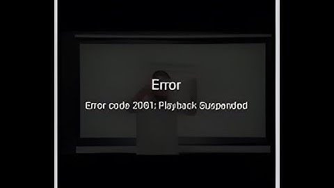How to fix Error 2061 playback suspended
