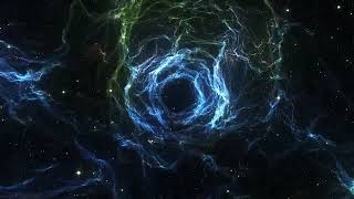 SPACE TRAVEL TO A BEAUTIFUL NEBULA WORMHOLE, HYPNOTIC JOURNEY, INTERSTELLAR, HEALING AMBIENCE