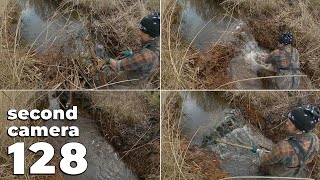 Manual Beaver Dam Removal No.128 - Second Camera