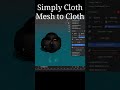 blenderのSimply Clothというアドオンの機能の紹介動画です #blender #addon #SimplyCloth
