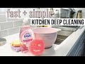 EASY kitchen deep cleaning | Using only Dish Soap + Sponge | SPRING CLEANING 2021