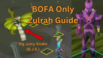 BOFA Only Zulrah Guide (Thralls, Ironman)