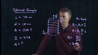 How Many Turns in a Solenoid - Strong Magnetic Field | Physics with Professor Matt Anderson | M23-17