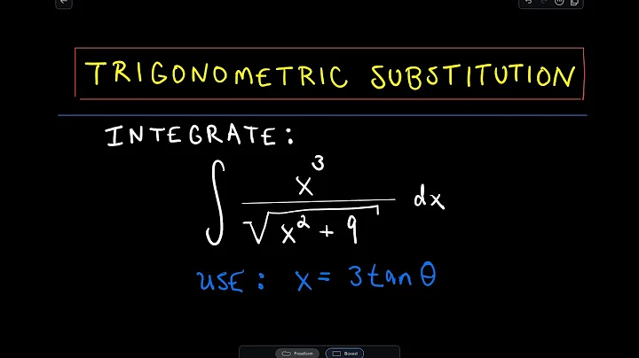 ❖ Trigonometric Substitution Ex 4, Part 1 ❖