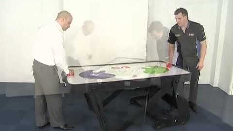 BCE Typhoon 6ft Air Hockey Table with Rolling Folding Legs - H6D-222