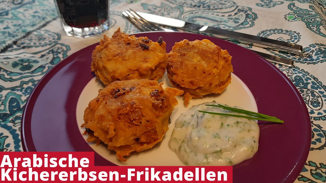 Geschmackswunder: Arabische Kichererbsen-Frikadellen mit Joghurtsoße ...