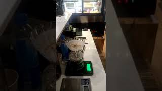 ICED SPARKLING COFFEE.  Кофейня Ан Дао. Арабика со льдом и минеральной водой.