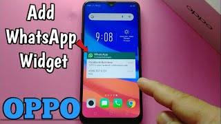 How to Add WhatsApp Widget on Oppo A5s screenshot 4