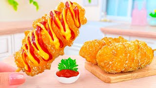 Most Satisfying Video Cooking Miniature Churros Hot Dog Cheese 🧀 Korean Corn Dog Recipe by Mini Yummy 27,340 views 2 weeks ago 12 minutes, 13 seconds