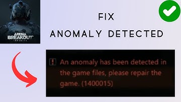 How to Fix "An Anomaly has been detected in The game files" in Arena Breakout Infinite