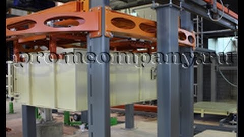 NAAC block. Non autoclaved aerated concrete block line production