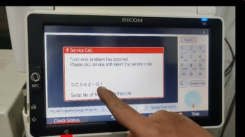 How to clear SC-542 error in Ricoh MP 305+ || Ricoh MP 305+ mein SC error clear karne ka tariqa