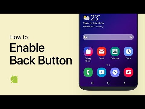 How To Enable Back Button On Android Device