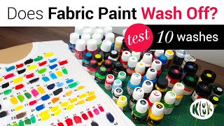 Does Fabric Paint Wash Off? Testing 10 brands and Washing 10 Times.
