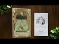 Ethereal visions illuminated tarot deck  unboxing  flip through  gold foil art nouveau