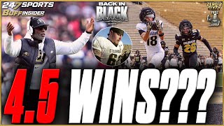 Coach Prime &amp; Colorado's Win Total Set At 4.5?! Back In Black
