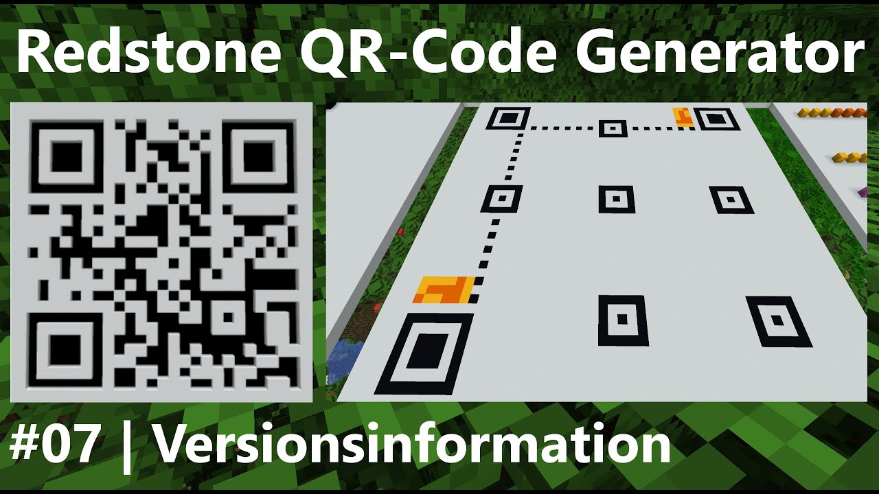 Qr code encoder 07 versionsinformation minecraft redstone youtube