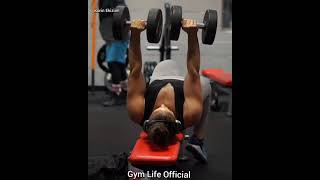 Chest Dumbbell Press Workout At Gym Gym Life Official