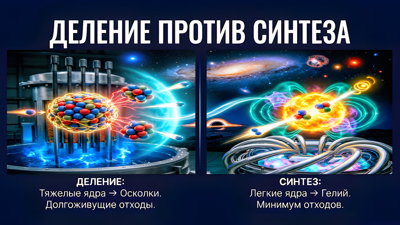 Энергия Атома: Ядерное Деление против Синтеза. Почему это так сложно?