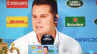 What is pressure?  South Africa Rugby Coach Erasmus sums it up!