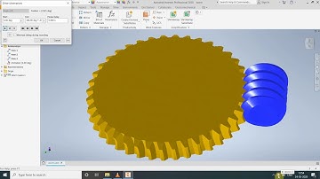 Worm gear using Autodesk inventor