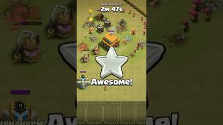 clash of clans attack townhall3 using barbarian kicker