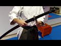 Samurai Kampfkunst Kagami-ryu München: Das Festbinden des Katana-Schwertes