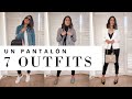 7 OUTFITS, UN PANTALÓN | Ideas para crear looks con pantalones de piel vegana.
