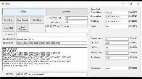 Keyence Read data form KV7500 Part 2