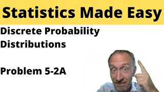 Statistics Module 5 - Discrete Probability Distributions - Problem 5-2A