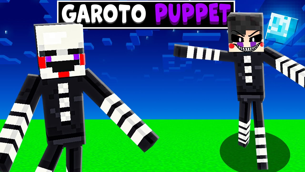 JOGANDO como GAROTO PUPPET no Minecraft - YouTube