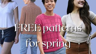 10 FREE patterns to knit this spring  🌼 🌼
