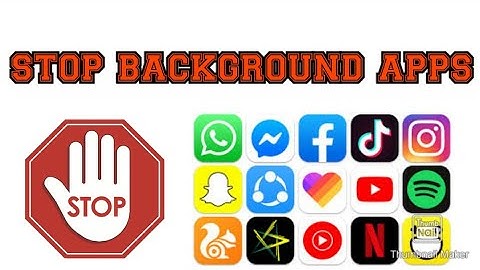 Stop Apps From Running In The Background And Save Data