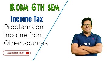 Income Tax | Income from other source | problems and solutions