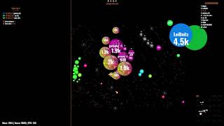 Agar.io - Galaxxy & Beans Random Server Takeover #39