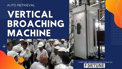 VERTICAL BROACHING MACHINE | HYDRAULIC BROACHING MACHINE | 20TON BROACHING MACHINE