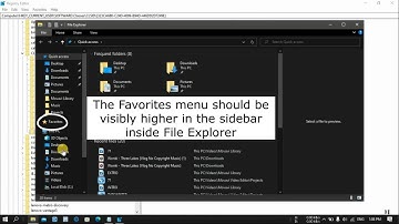 How to Replace Quick Access With Favorites in Windows 10