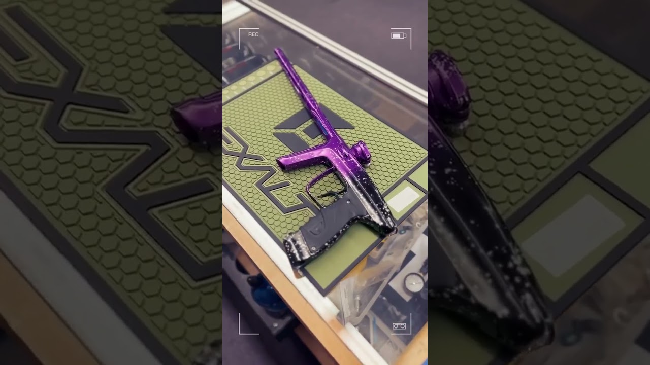 🔮 USED DLX Luxe TM40 Paintball Gun - Purple/Black Speckle Fade 🔮