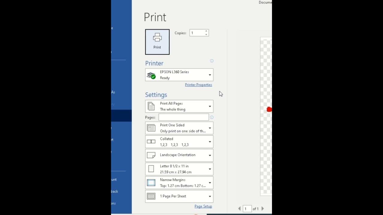 Printing tarpaulin made out of papers using ms word youtube