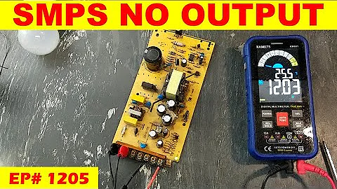 {1205} 12 volt power supply repair, no output voltage,