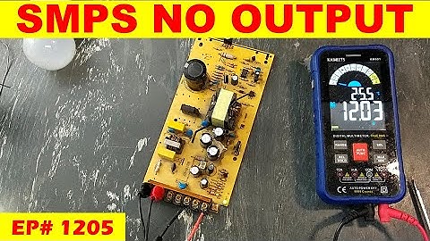 {1205} 12 volt power supply repair, no output voltage,
