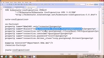 Creating  Table and Inserting Record into Table  Using Hibernate Framework
