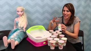 ORBEEZ FOOT SPA With Frozen Doll My Size Elsa Soothing Spa Beads Sandra DisneyCarToys