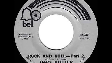 1972 HITS ARCHIVE: Rock And Roll--Part 2 - Gary Glitter (mono 45--#1 UK hit*)