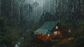 Camping Tent Under Heavy Rain ⛈️ | Calm Night Sounds for Sleeping
